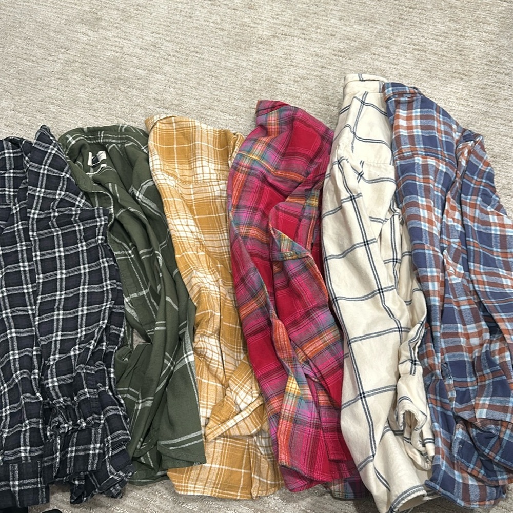 Flannel button ups